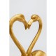 Figurine déco Flamingo Love doré 63cm