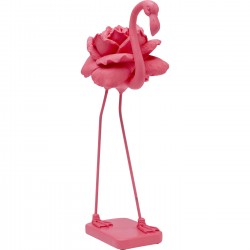 Peça decorativa Rose Flamingo Rosa 42 cm