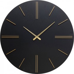 Relógio Luca Preto 70 cm Ø