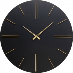Relógio Luca Preto 70 cm Ø