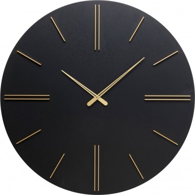 Horloge murale Luca noir Ø70cm