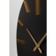Horloge murale Luca noir Ø70cm