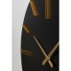 Horloge murale Luca noir Ø70cm