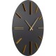 Horloge murale Luca noir Ø70cm