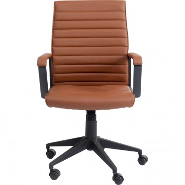 Chaise de bureau pivotante Labora marron