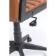 Chaise de bureau pivotante Labora marron