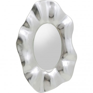 Miroir mural Riley argenté 150x98cm