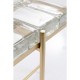 Table d appoint Iceline doré 43x33cm