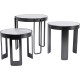 Table basse Perelli noir (3/set)