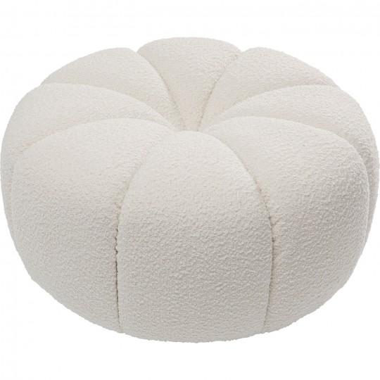 Pouf Peppo Lounge blanc Ø76cm