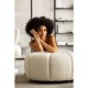 Pouf Peppo Lounge blanc Ø76cm