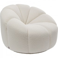 Fauteuil pivotant Peppo Lounge blanc