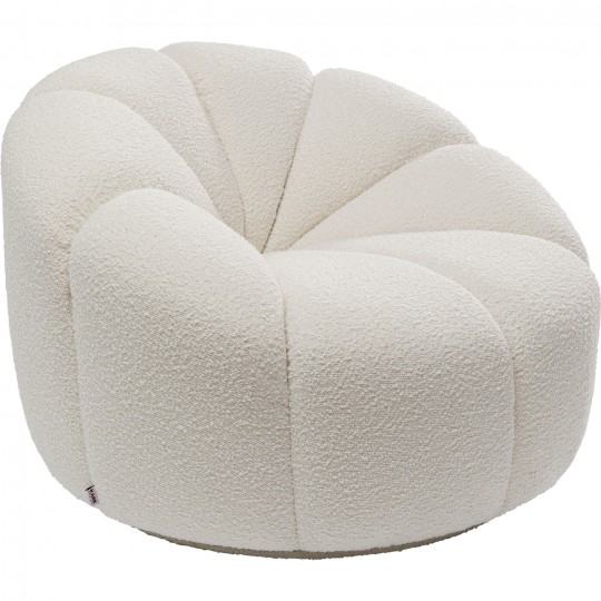 Fauteuil pivotant Peppo Lounge blanc