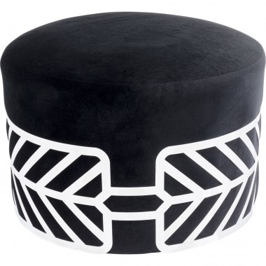 Tabouret Jenna noir Ø61cm