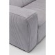 Canapé Cubetto Cord 3-places gris clair 220cm