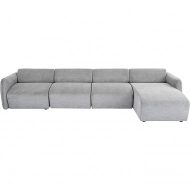 Canapé d angle Lucca gris droite 331cm