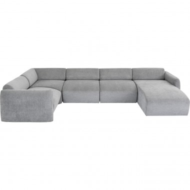 Ensemble de canapés 1 Lucca gris droite 328cm