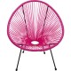 Fauteuil Acapulco fuchsia