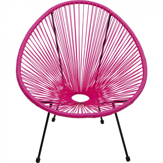 Fauteuil Acapulco fuchsia