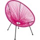 Fauteuil Acapulco fuchsia